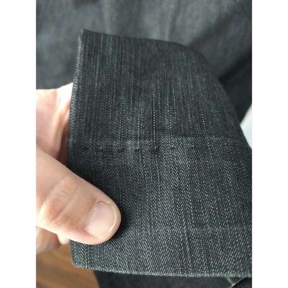 Kenneth Cole Reaction Woman 12 Black Wash Denim Boot Cut Jeans Casual Mid Rise - Picture 11 of 11